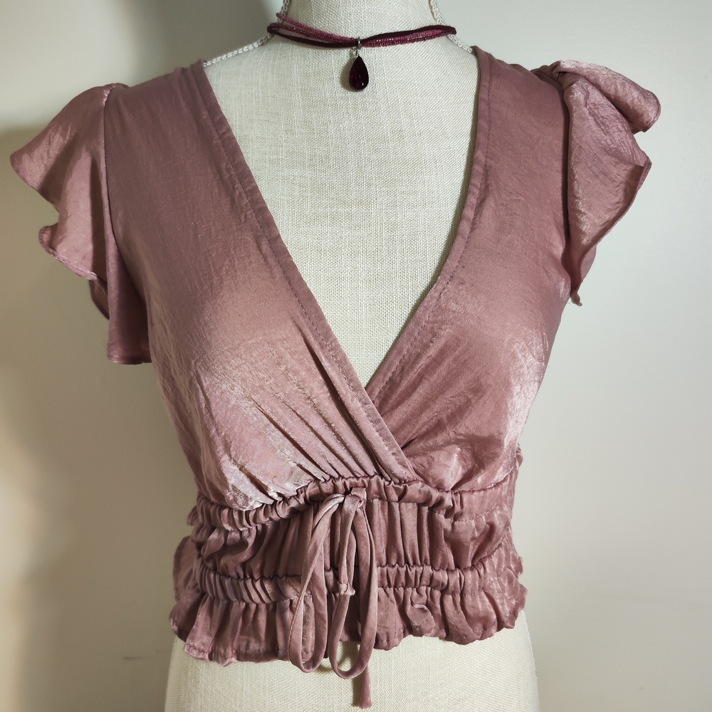 American Eagle Outfitters Pink Crop Top